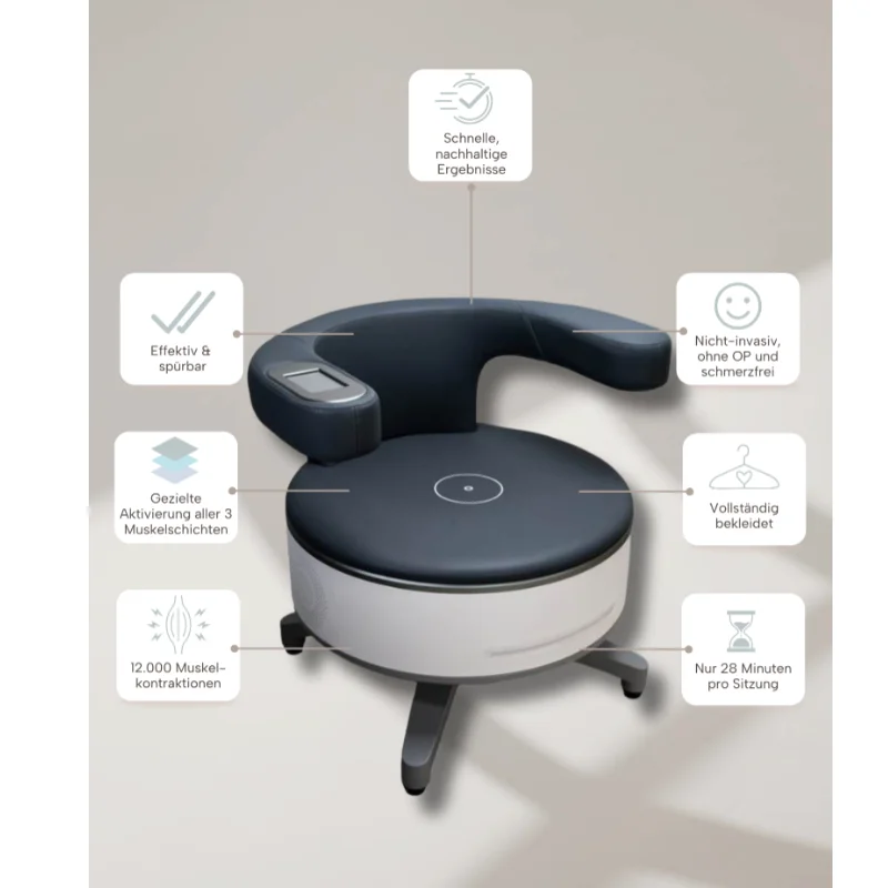 Innovativer Stuhl für Muskelaktivierung