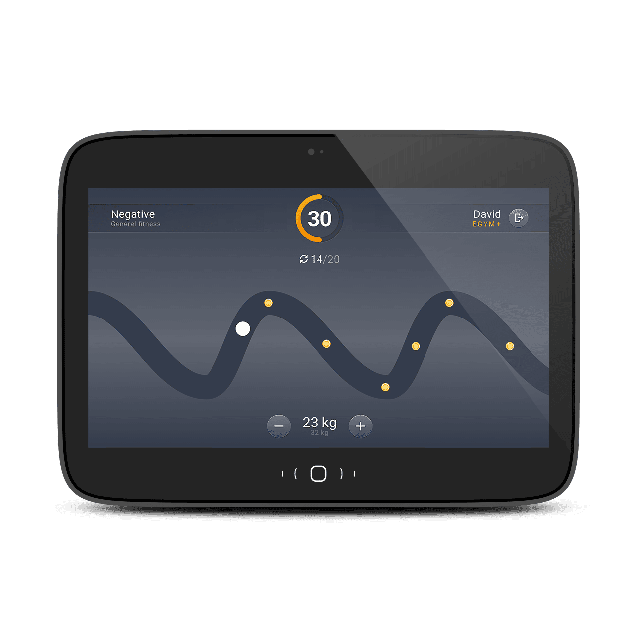 Fitness-App mit Fortschrittsanzeige
