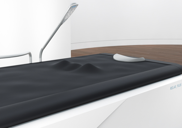 Moderne Liege mit sanften Wellen